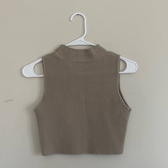 Glassons Funnel Neck Ribbed Tank - Picture 2 of 2